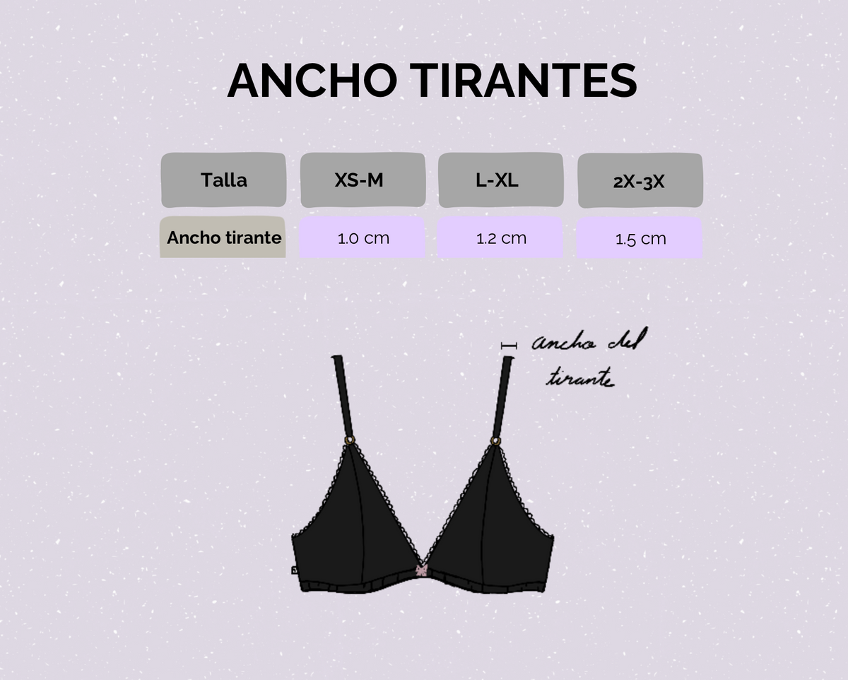 Brassiere negro algodón