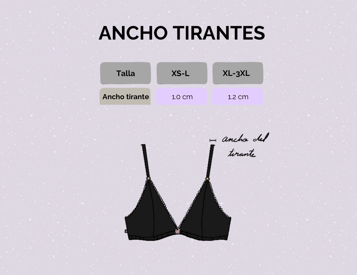 Bralette de encaje Black