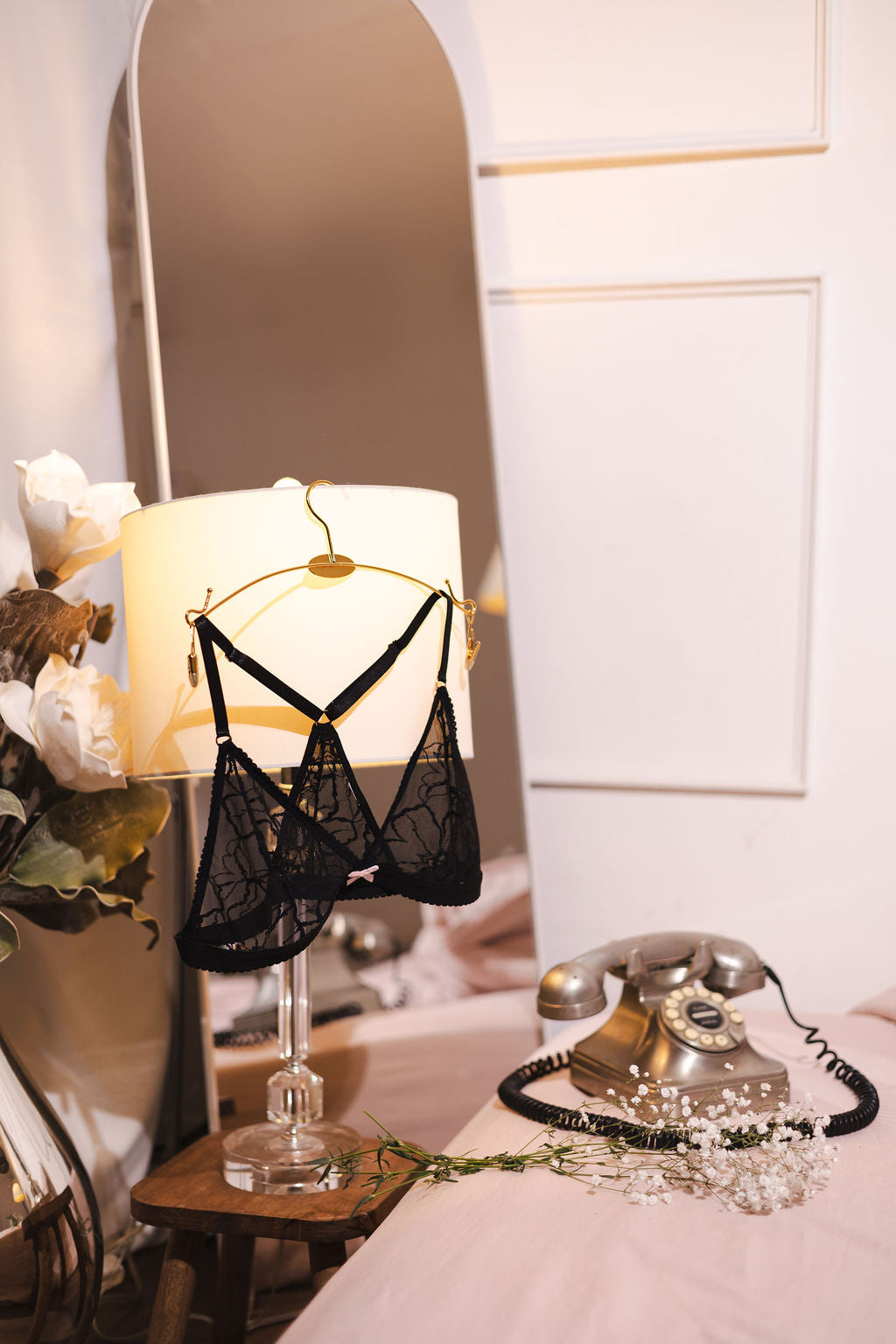 Bralette de encaje Black