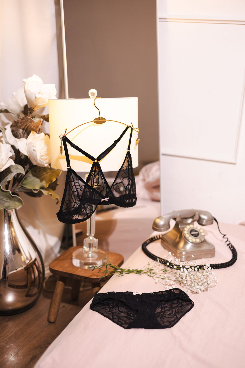 Coordinado de encaje Black